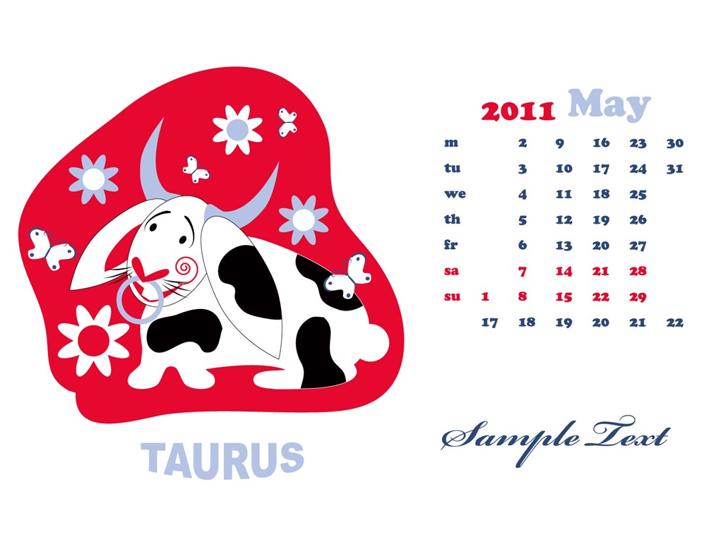 Année du papier peint Rabbit calendrier 2011 (2) #8 - 1024x768