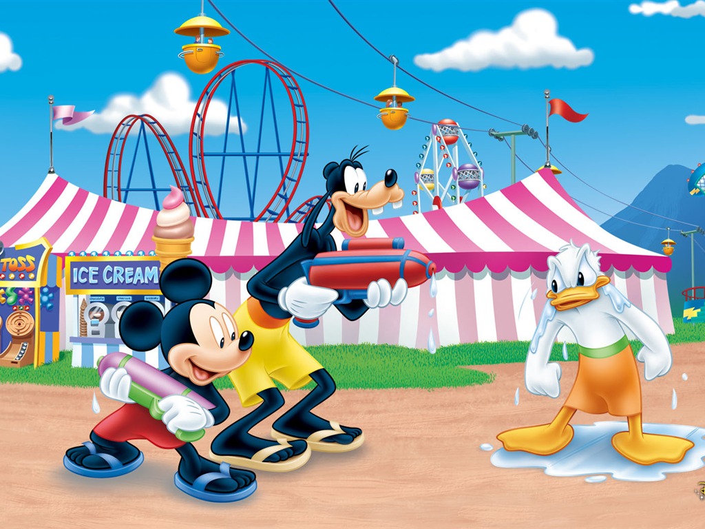Disney bande dessinée Mickey Fond d'écran (1) #9 - 1024x768