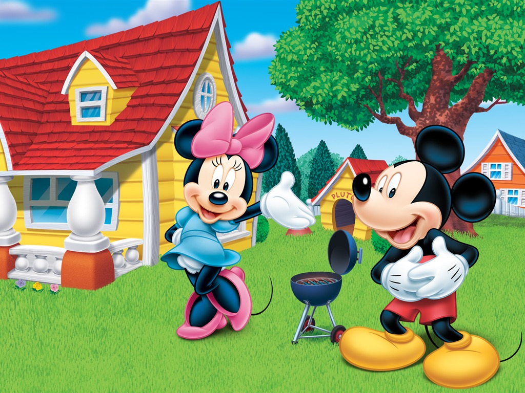 Fondo de pantalla de dibujos animados de Disney Mickey (2) #2 - 1024x768