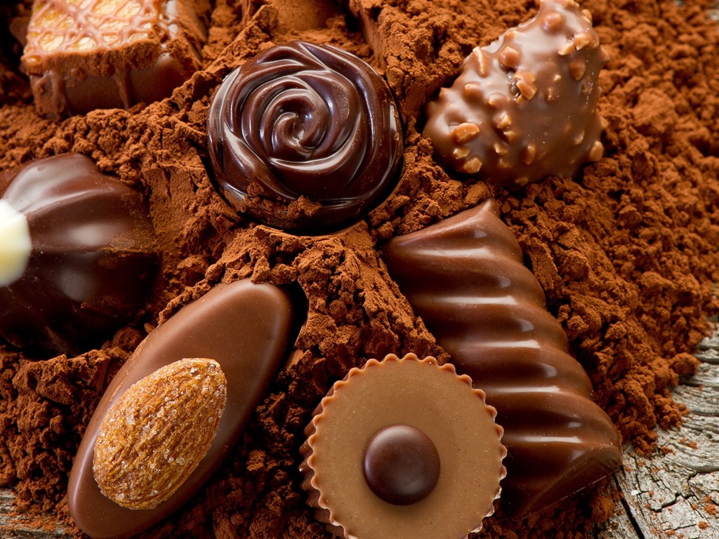 Chocolate close-up wallpaper (2) #18 - 1024x768