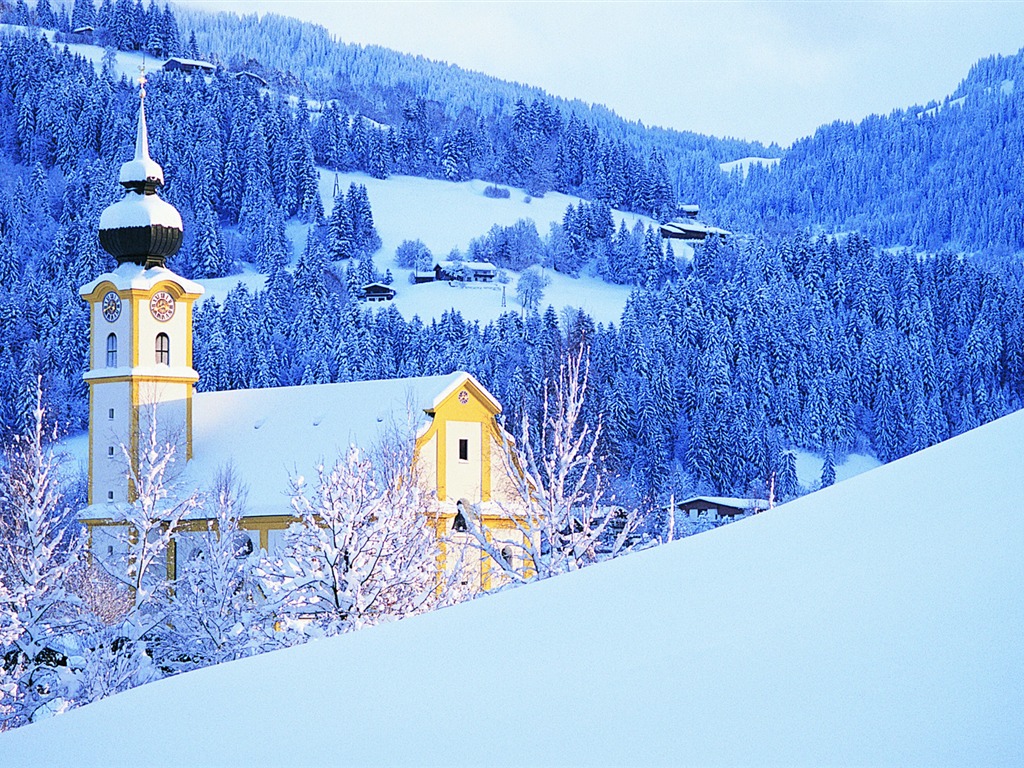 寬屏雪景 壁紙(四) #7 - 1024x768
