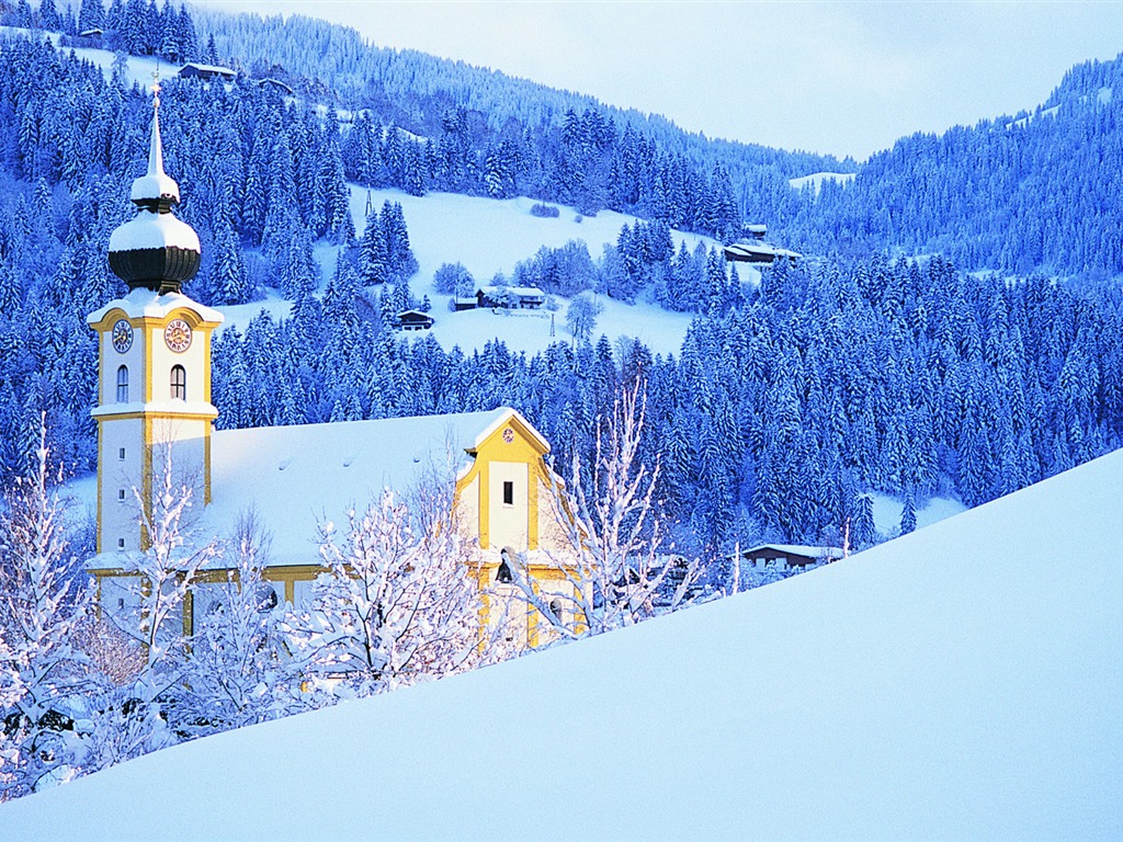 Fond d'écran panoramique de neige (4) #7 - 1024x768