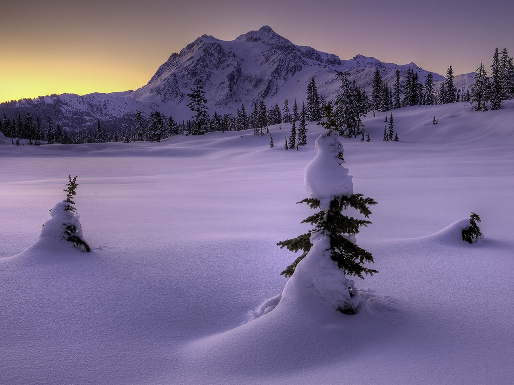 寬屏雪景 壁紙(四) #18 - 1024x768