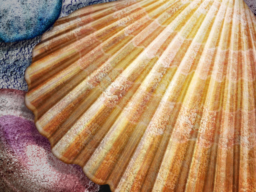 手繪炫彩生態風光 壁紙(一) #10 - 1024x768