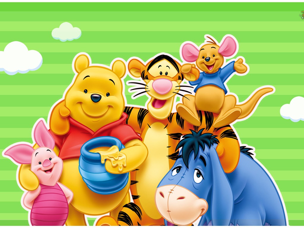 Walt Disney de dibujos animados de Winnie the Pooh fondo de pantalla (1) #3 - 1024x768