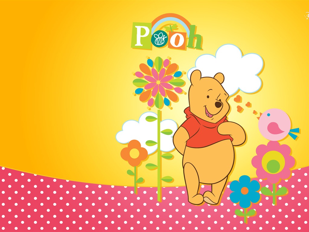 Walt Disney de dibujos animados de Winnie the Pooh fondo de pantalla (2) #7 - 1024x768