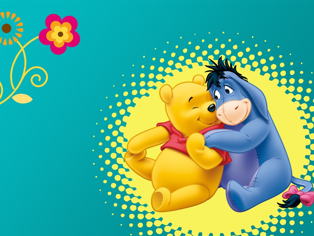 Walt Disney karikatury Medvídek Pú tapety (2) #13 - 1024x768