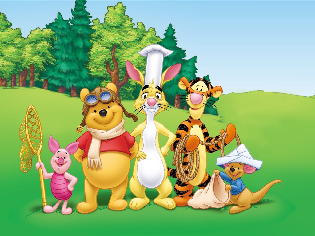 Walt Disney karikatury Medvídek Pú tapety (2) #19 - 1024x768