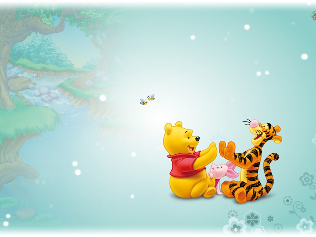 Walt Disney karikatury Medvídek Pú tapety (2) #22 - 1024x768