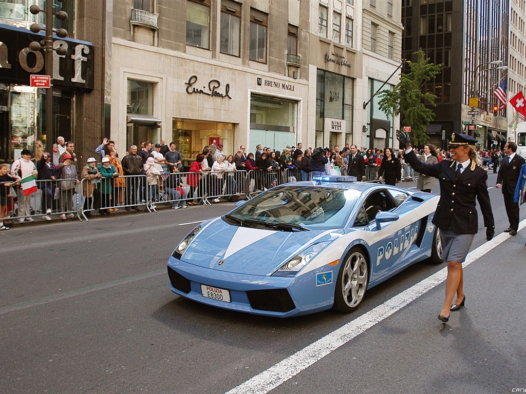 Lamborghini Gallardo Police - 2005 兰博基尼4 - 1024x768