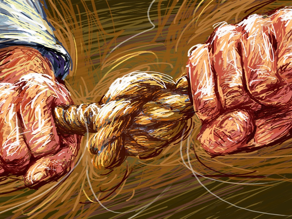 Living hand-painted wallpaper widescreen (2) #13 - 1024x768