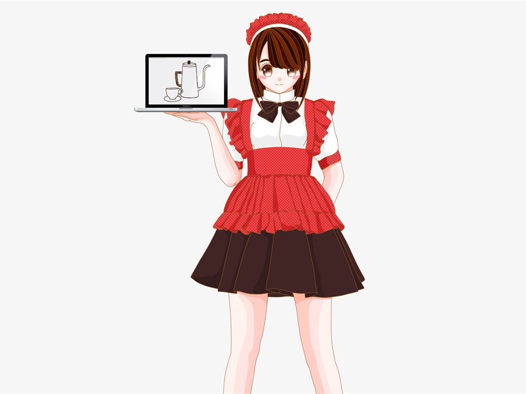 MAC女孩 壁紙(四) #6 - 1024x768