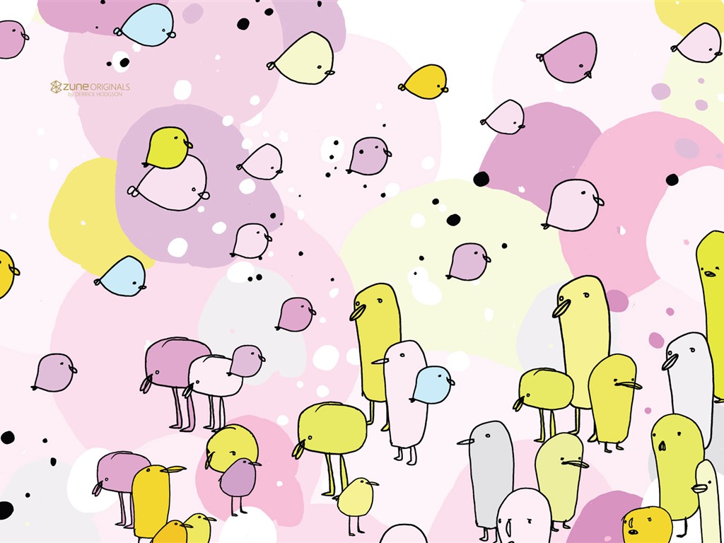 ZUNE 卡通壁紙 #8 - 1024x768