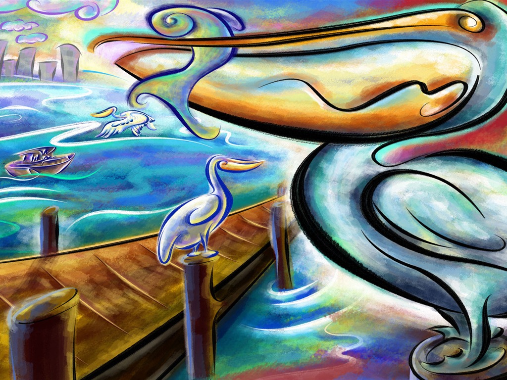 手繪寬屏生活 壁紙(10) #13 - 1024x768