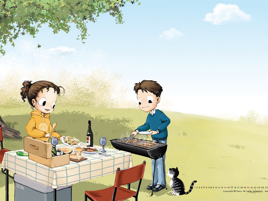 2011年3月 月曆壁紙 #2 - 1024x768