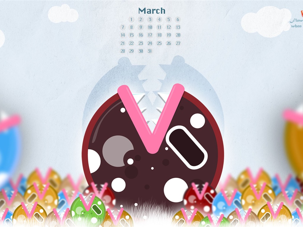 March 2011 Calendar Wallpaper #9 - 1024x768