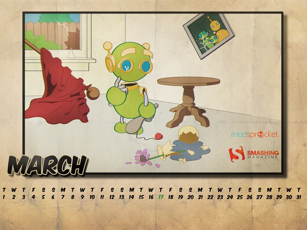 March 2011 Calendar Wallpaper #19 - 1024x768