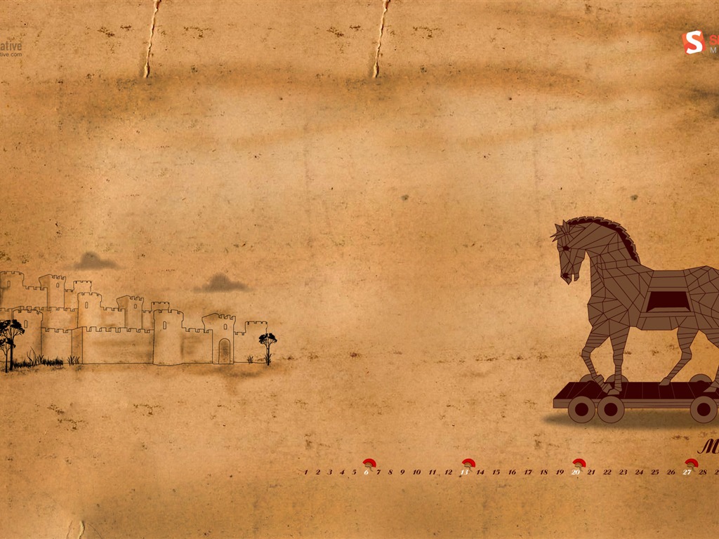 2011年3月 月曆壁紙 #25 - 1024x768