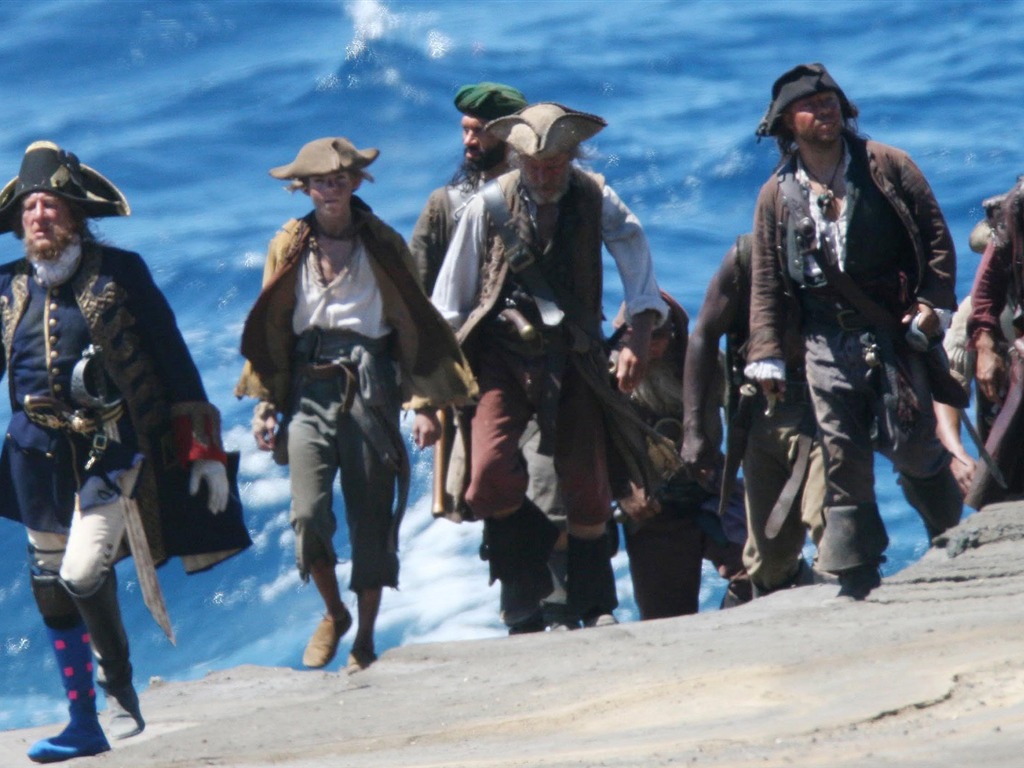Piratas del Caribe: El extraño fondos de pantalla Mareas #3 - 1024x768