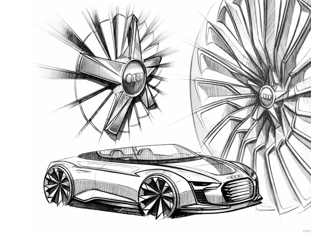 Concept Car de Audi e-tron Spyder - 2010 fondos de escritorio de alta definición #33 - 1024x768