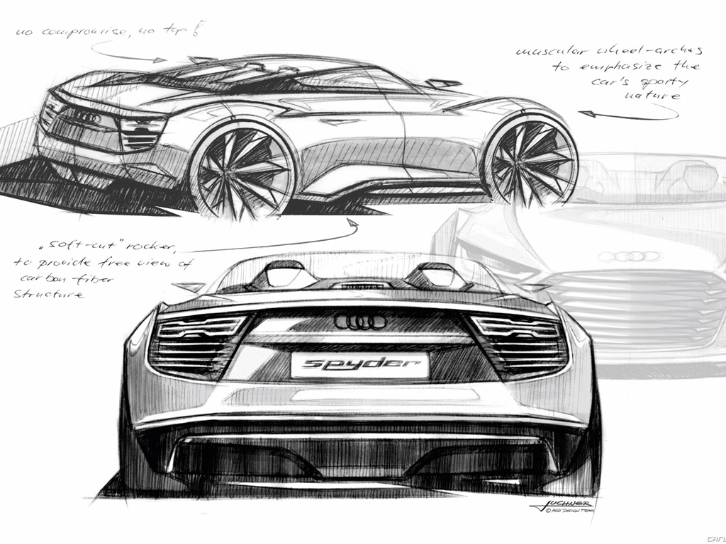 Concept Car de Audi e-tron Spyder - 2010 fondos de escritorio de alta definición #34 - 1024x768