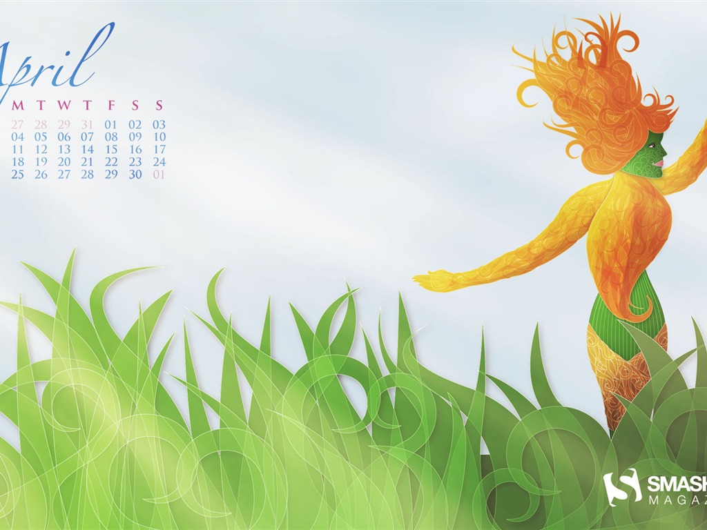 April 2011 Calendar Wallpaper (1) #11 - 1024x768