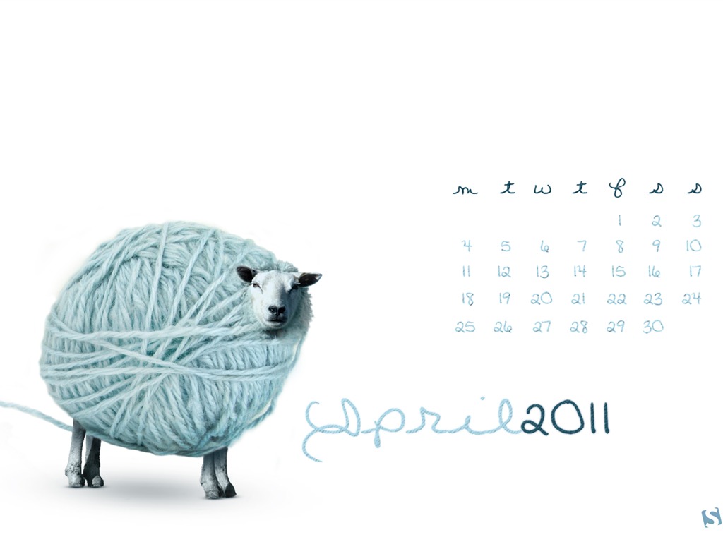 April 2011 Kalender Wallpaper (2) #3 - 1024x768