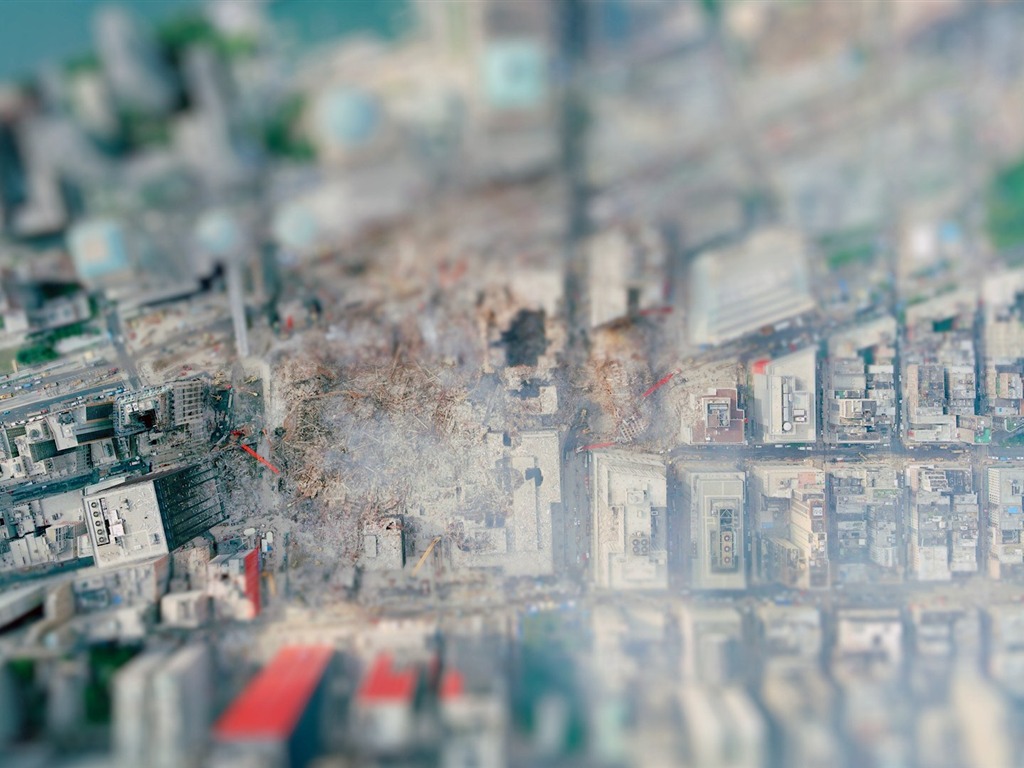本当に台無し偽のミニチュア風景写真の壁紙に(1) #15 - 1024x768