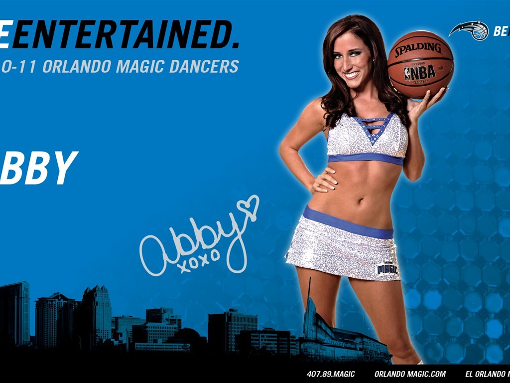 NBA la saison 2010-11, le Magic cheerleaders fond d'écran #2 - 1024x768