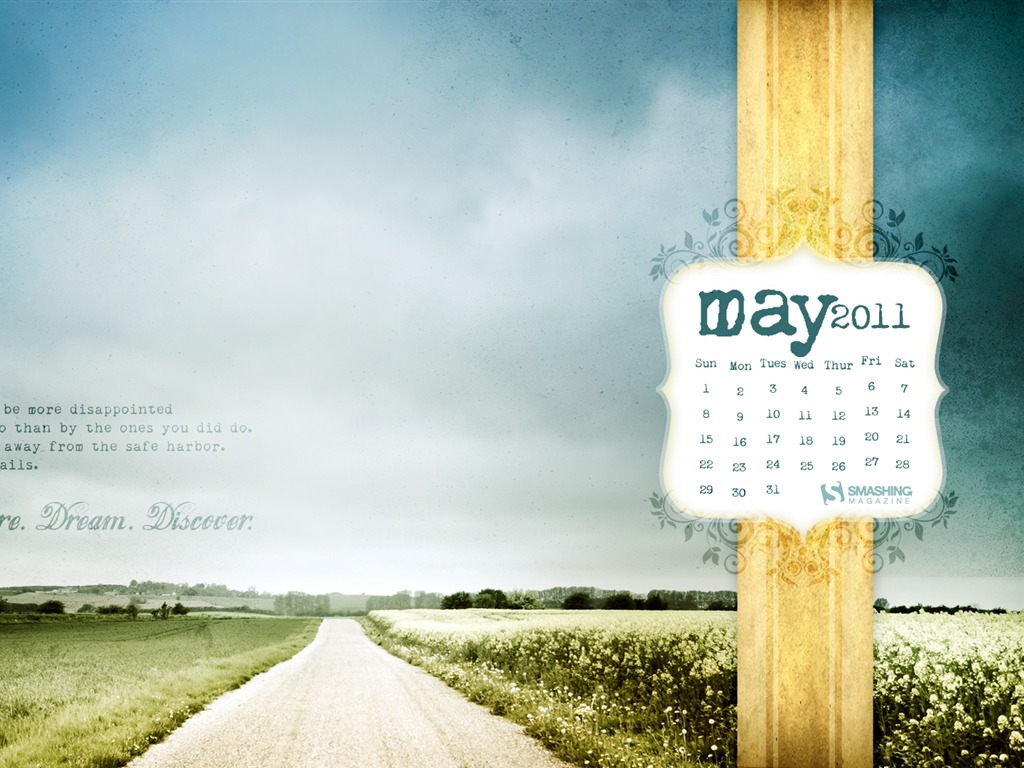 May 2011 Calendar Wallpaper (1) #1 - 1024x768