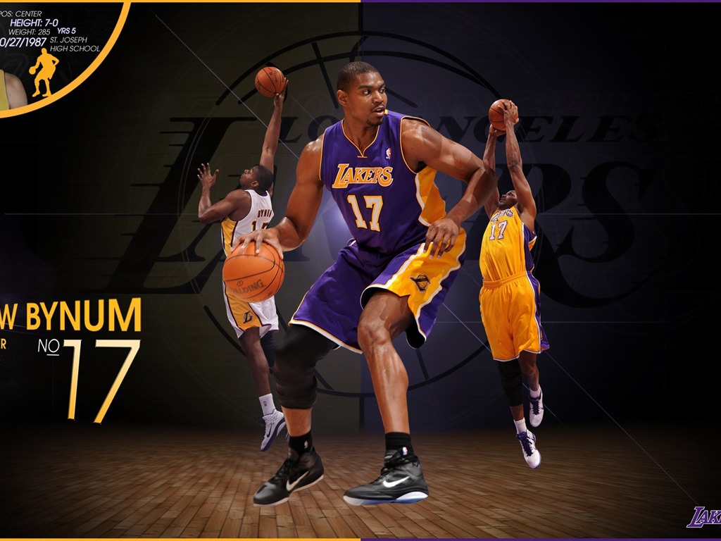 NBA 2010-11 temporada, Los Angeles Lakers Fondo de Pantalla #2 - 1024x768