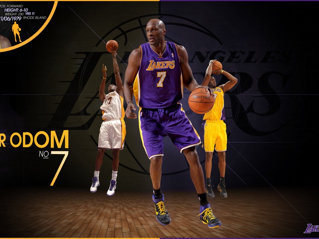 NBA 2010-11赛季 洛杉矶湖人队 壁纸7 - 1024x768
