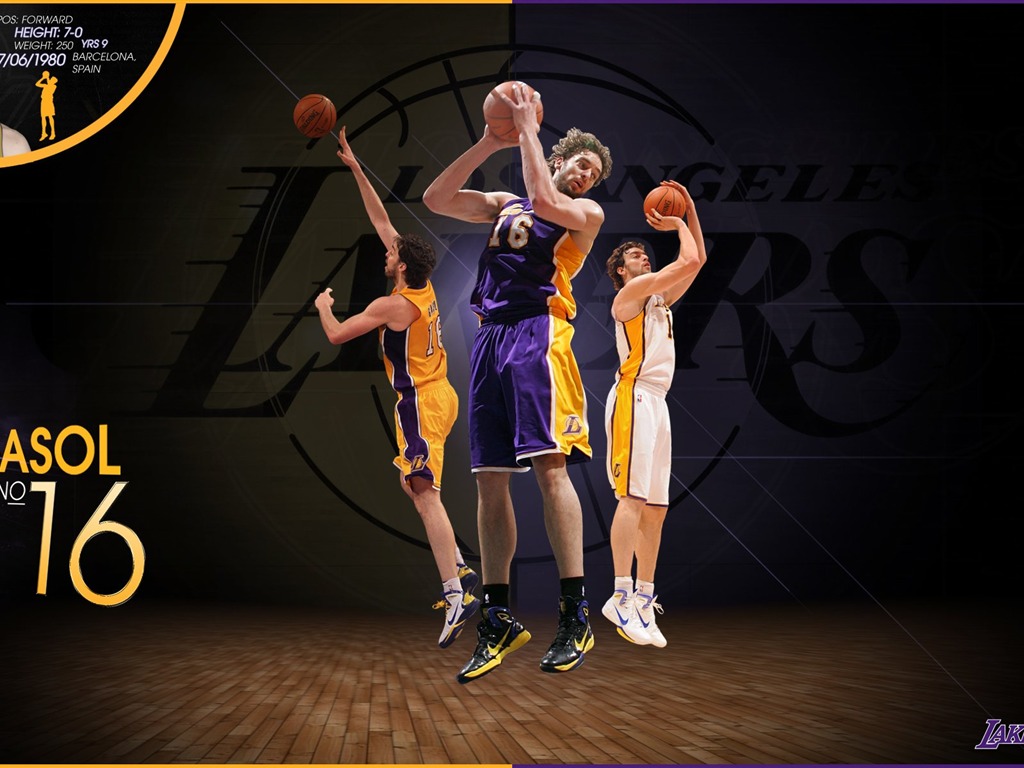 NBA 2010-11 temporada, Los Angeles Lakers Fondo de Pantalla #10 - 1024x768
