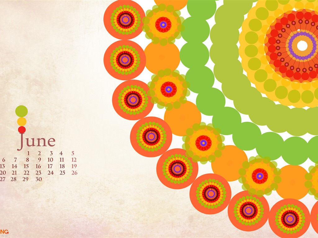 2011年6月 月曆壁紙(一) #1 - 1024x768