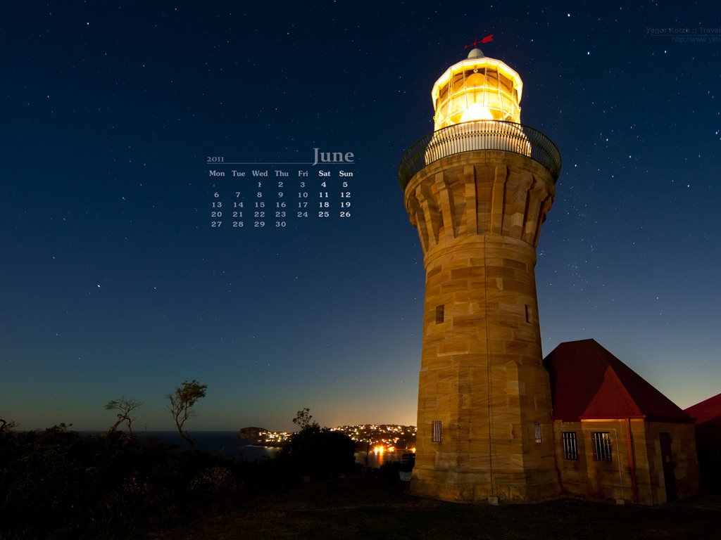 2011年6月 月曆壁紙(一) #3 - 1024x768
