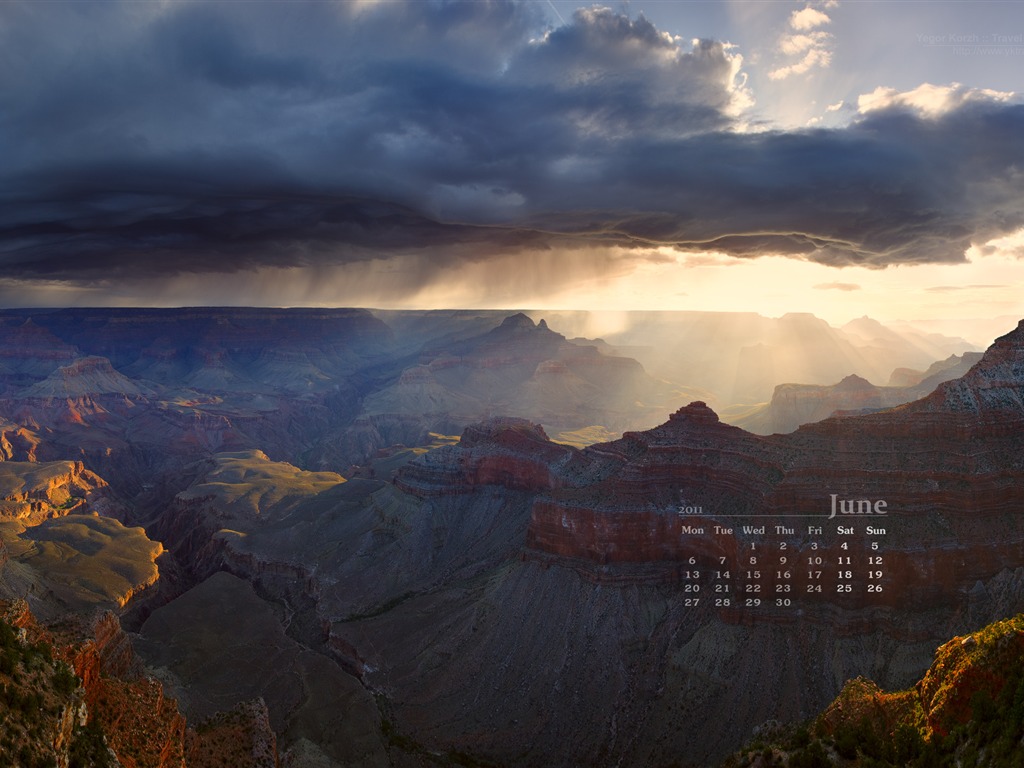 Juni 2011 Kalender Wallpaper (1) #7 - 1024x768