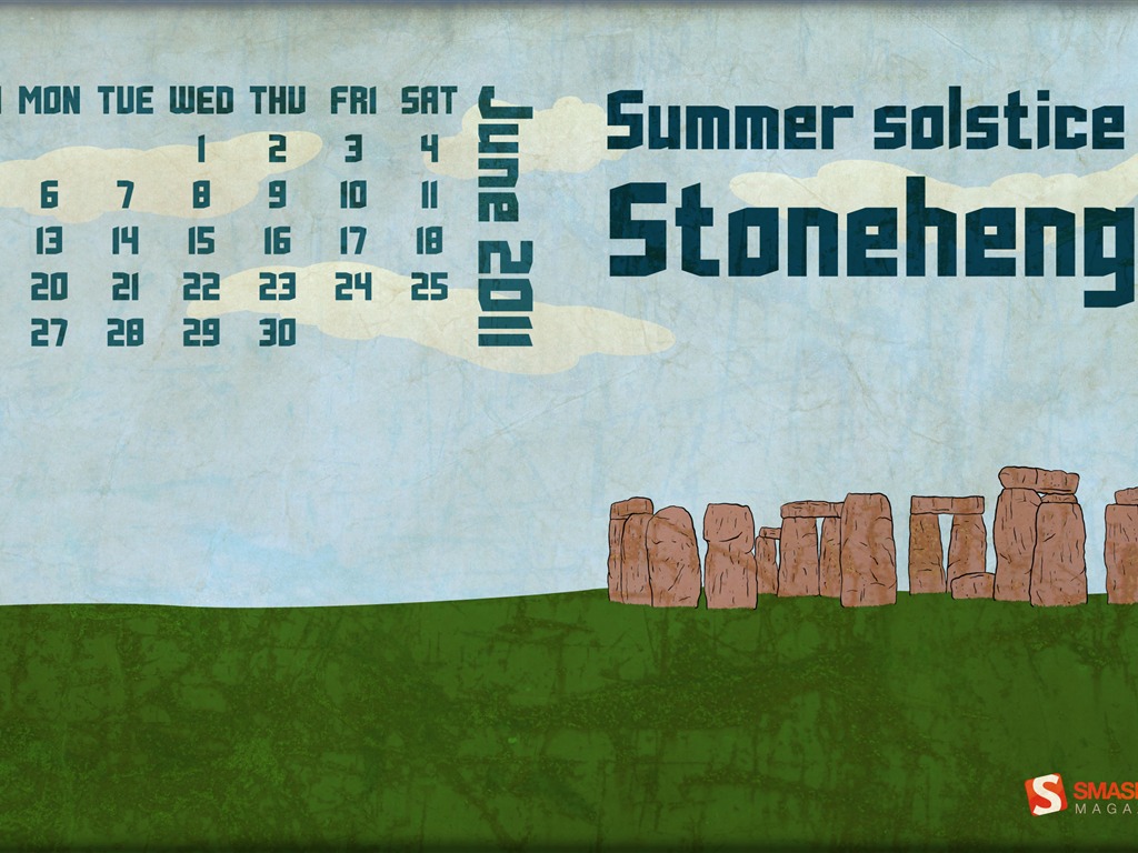 Juni 2011 Kalender Wallpaper (2) #9 - 1024x768