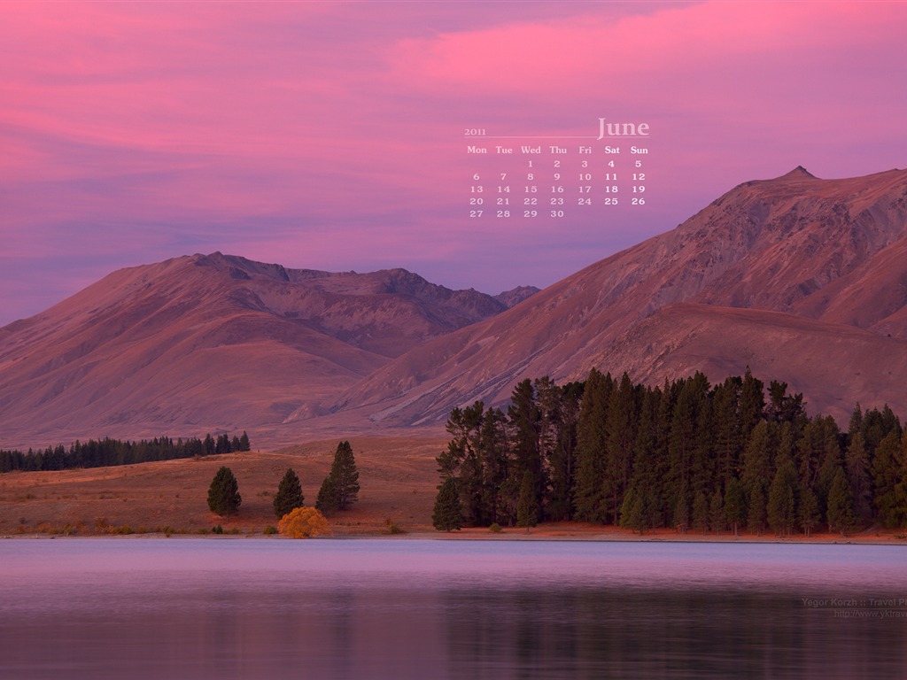 Juni 2011 Kalender Wallpaper (2) #14 - 1024x768