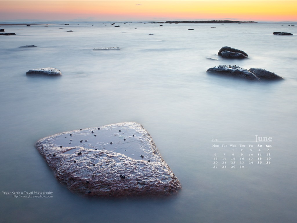 Juni 2011 Kalender Wallpaper (2) #16 - 1024x768