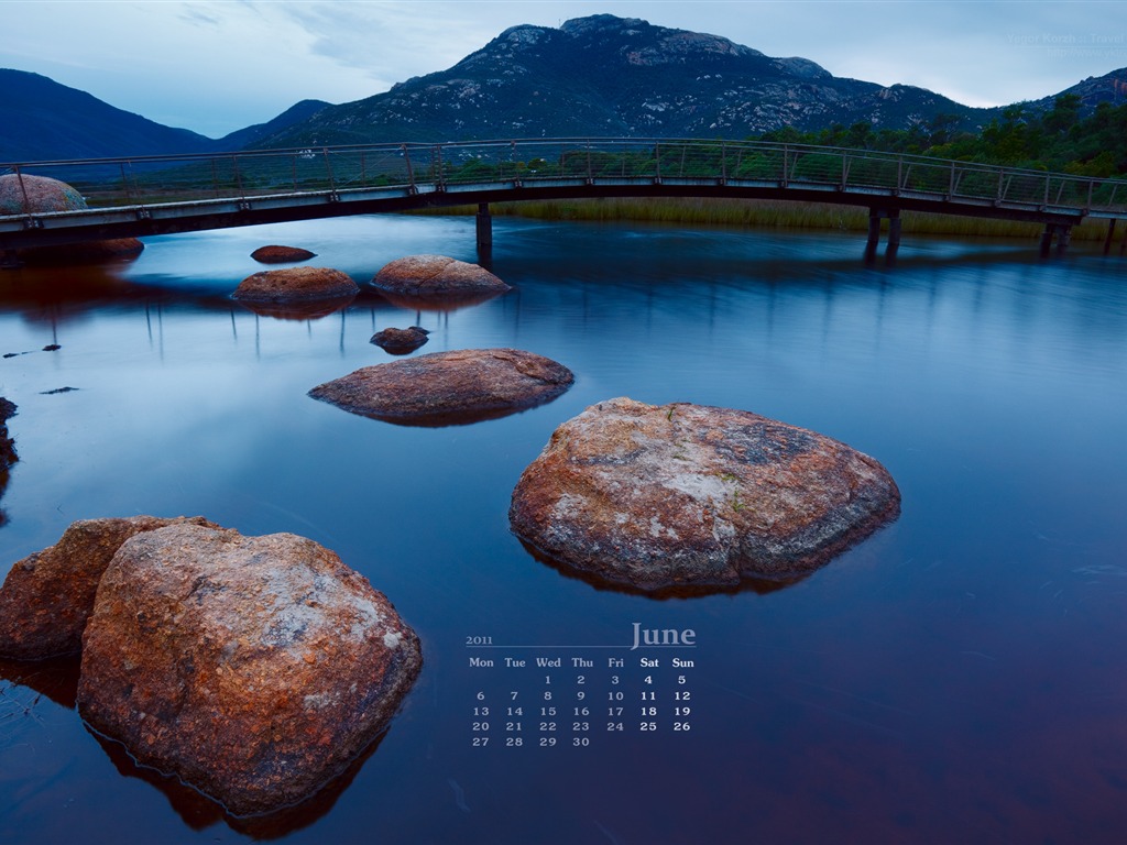 Juni 2011 Kalender Wallpaper (2) #20 - 1024x768