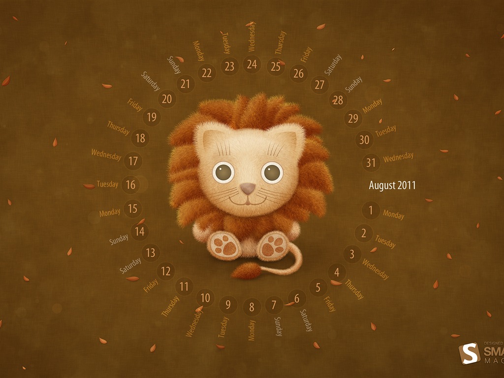 2011年8月 月曆壁紙(二) #3 - 1024x768