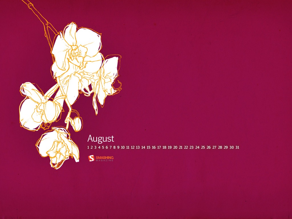 August 2011 calendar wallpaper (2) #6 - 1024x768