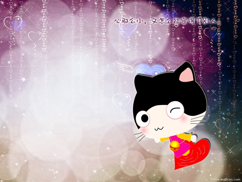 Baby cat cartoon wallpaper (3) #11 - 1024x768