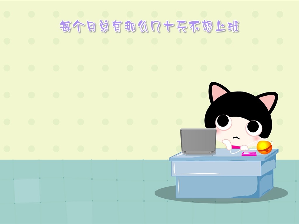 Bebé gato de dibujos animados fondos de pantalla (5) #3 - 1024x768