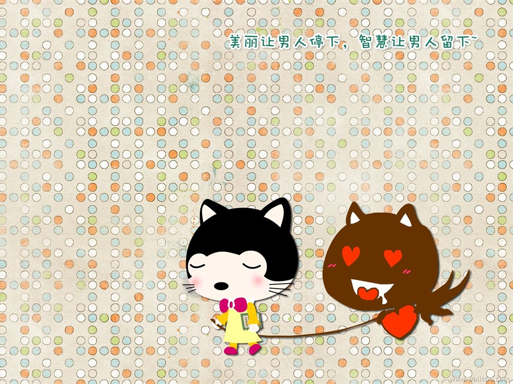 猫咪宝贝 卡通壁纸(五)4 - 1024x768