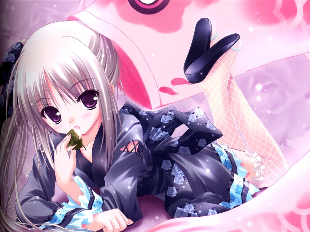 動漫女孩 高清壁紙 #23 - 1024x768