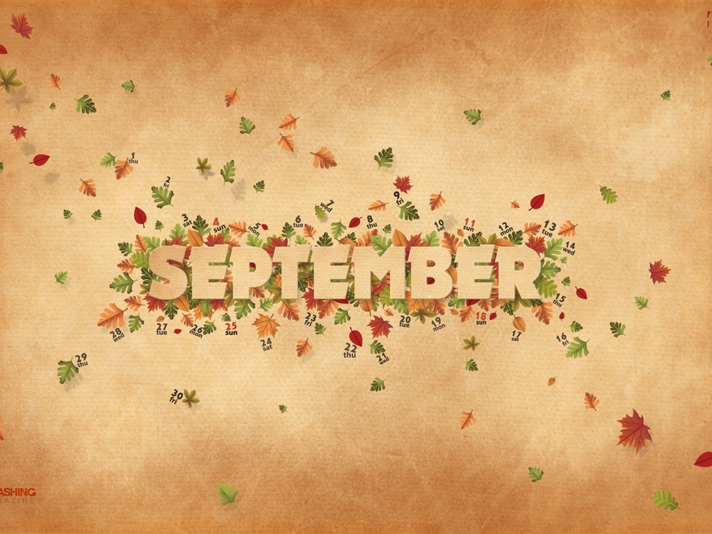 2011年9月 月曆壁紙(二) #12 - 1024x768
