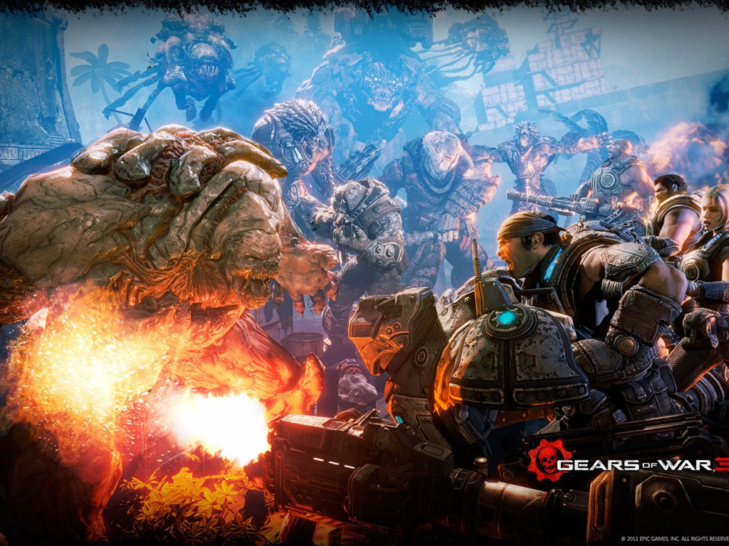 Gears of War 3 fondos de pantalla HD #14 - 1024x768
