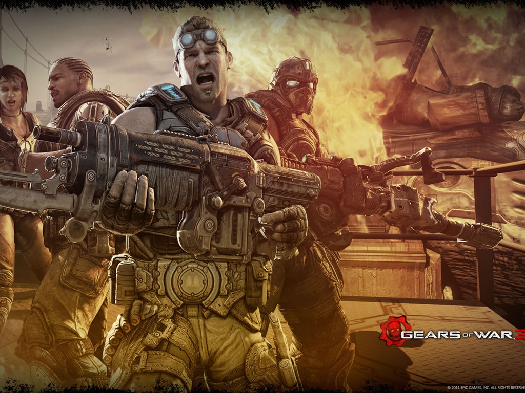 Gears of War 3 HD wallpapers #17 - 1024x768