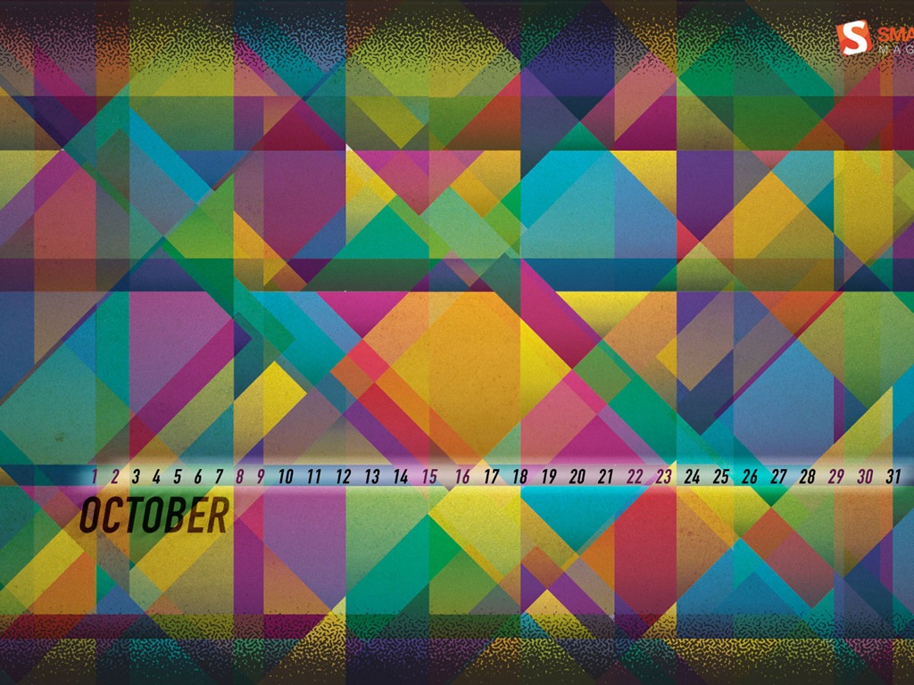 2011年10月カレンダー壁紙（1） #7 - 1024x768